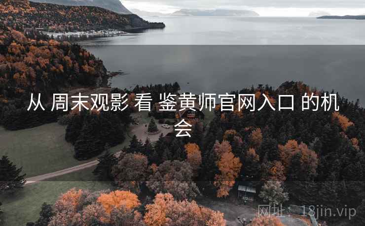 从 周末观影 看 鉴黄师官网入口 的机会